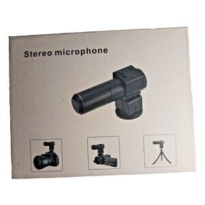 Stereo Microphone  Condenser  Video Recording for Canon Nikon Sony and Other